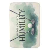 Tapis De Bain Drôle Golf Quotidien Dose D'Humilité (devant Vertical)