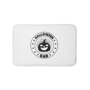 Tapis De Bain Drôle Halloween papa Halloween Citrouille