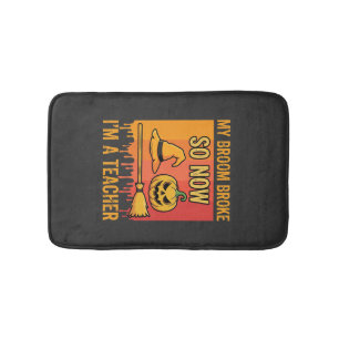 Tapis De Bain Drôle Halloween Professeur Mon Balai Cassa Concept