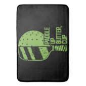 Tapis De Bain Drôle Pickleball Paddle Up Butter Cup (devant Vertical)