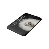 Tapis De Bain Drôle Poodle Blanc Diarrhea Bain Mat (Angle)