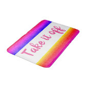 Tapis de bain drôle Rainbow Enlevez-le (Angle)