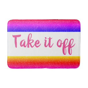 Tapis de bain drôle Rainbow Enlevez-le