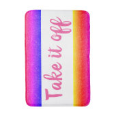 Tapis de bain drôle Rainbow Enlevez-le (Devant (Vertical))