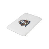 Tapis De Bain Drôle Sloth mangeant Pizza, Amoureux des animaux K (Angle)