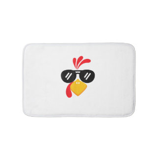 Tapis De Bain Drôle Turquie visage Thanksgiving mignon garçons f