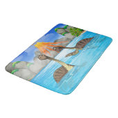 Tapis de bain drôles de dinosaures (Angle)