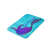 Tapis De Bain Dry n'est pas une option queue de sirène violet/bl (Angle)