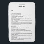 Tapis de bain du bébé MSDS<br><div class="desc">Une fiche technique matérielle de sécurité (MSDS) pour votre bébé. Les bébés ont maintenant leur propre étiquette de mise en garde. Ce tapis de bain humoristique décrit les dangers et les mesures de sécurité requis pour s'inquiéter de et nettoyer après un bébé. N'importe qui qui a travaillé autour des produits...</div>