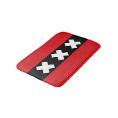 Tapis de bain du drapeau d'Amsterdam, Pays-Bas (Angle)
