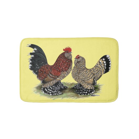 Tapis De Bain D'Uccle Bantams : Mille Fleur (Devant)