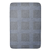 Tapis De Bain Dusty Dark Blue sur Blue Tweet Design (devant Vertical)