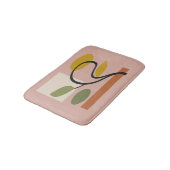 Tapis De Bain Dusty Rose Contemporary Geometric  (Angle)