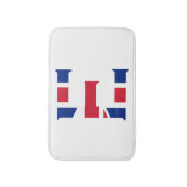 Tapis De Bain E Monogramme superposé sur Union Jack Flag bmcnt (Devant (Vertical))
