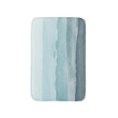 Tapis De Bain Eau bleu mer Abstraite (Devant (Vertical))