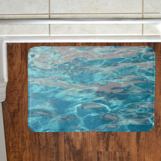 Tapis De Bain Eau bleue tropicale
