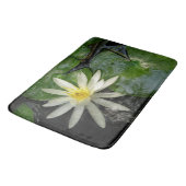 Tapis De Bain Eau Lily blanc et vert photo (Angle)