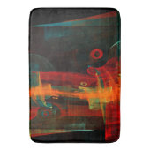 Tapis De Bain Eau Orange Rouge Bleu moderne Art Abstrait Motif (devant Vertical)