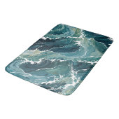 Tapis De Bain Eaux côtières Abstraites (Angle)
