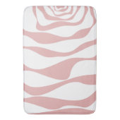 Tapis De Bain Ebb et flux 4 - rose et blanc (devant Vertical)