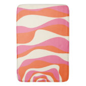 Tapis De Bain Ebb et flux 4 - rose, orange et crème (devant Vertical)