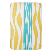 Tapis De Bain Ebb et flux - Turquoise & Jaune (devant Vertical)