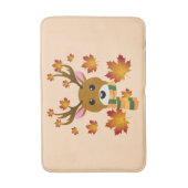 Tapis De Bain Écharpe d'automne cerf feuilles d'érable (Devant (Vertical))