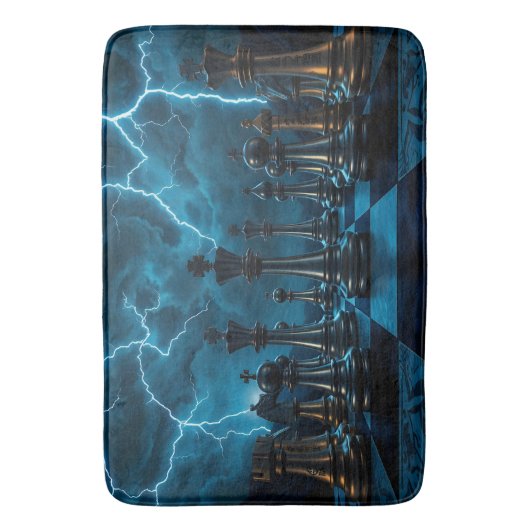 Tapis De Bain Échecs (devant Vertical)