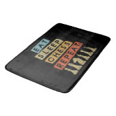 Tapis De Bain Échecs - Mangez le sommeil Échecs Répéter (Angle)