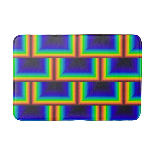 Tapis De Bain Échelles carrés à spectre solaire (Devant)