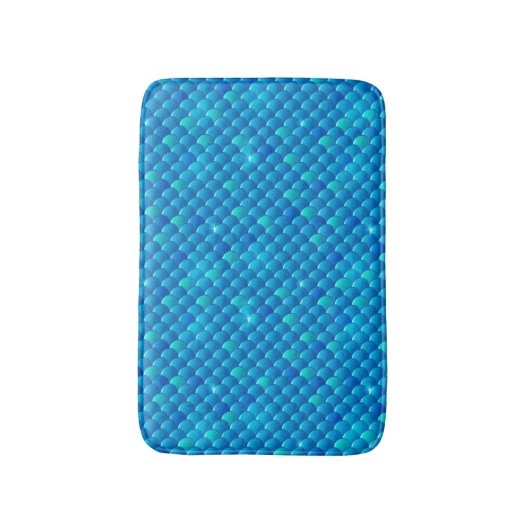 Tapis De Bain échelles de poissons de rivière (Devant (Vertical))