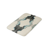 Tapis De Bain Échos de marée — Motif abstrait d'encre fluide (Angle)
