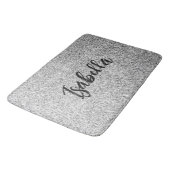 Tapis De Bain Éclaircissements de parties scintillant gris argen (Angle)