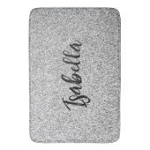 Tapis De Bain Éclaircissements de parties scintillant gris argen (devant Vertical)