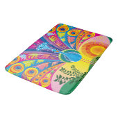 Tapis De Bain Éclat de queue de paon (Angle)