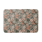 Tapis De Bain Éclectique Boho Terracotta Charbon de Bois Botaniq (Devant)