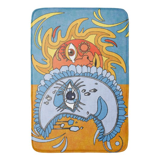 Tapis De Bain Éclipse solaire (devant Vertical)