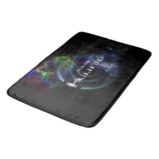 Tapis De Bain Éclipse solaire Espace Art Fractal (Angle)