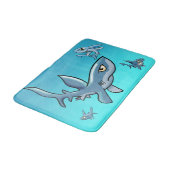 Tapis De Bain École de chaume de requins (Angle)