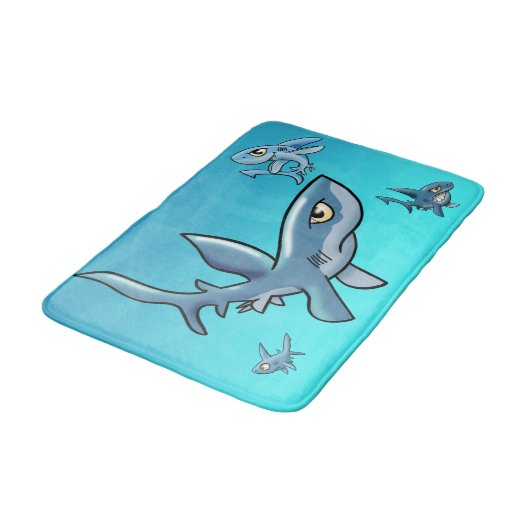 Tapis De Bain École de chaume de requins (Angle)
