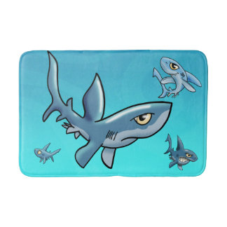 Tapis De Bain École de chaume de requins