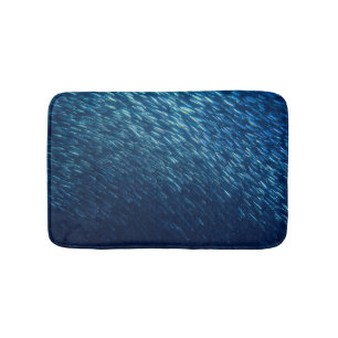Tapis De Bain École de poisson sous-marin Abstrait