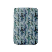 Tapis De Bain École des requins dans le bleu aqueux (Devant (Vertical))