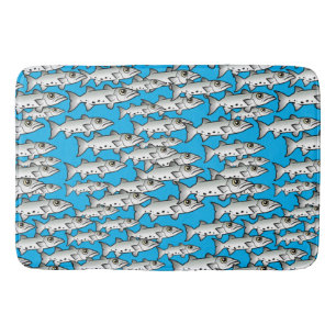 Tapis De Bain École du Grand Barracuda de Scubadorable