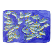 Tapis De Bain École heureuse de thon de truite saumonnée (Devant)