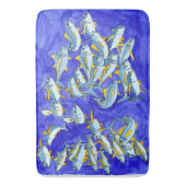 Tapis De Bain École heureuse de thon de truite saumonnée (devant Vertical)