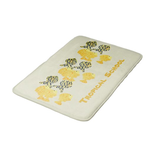 Tapis De Bain École tropicale (Angle)