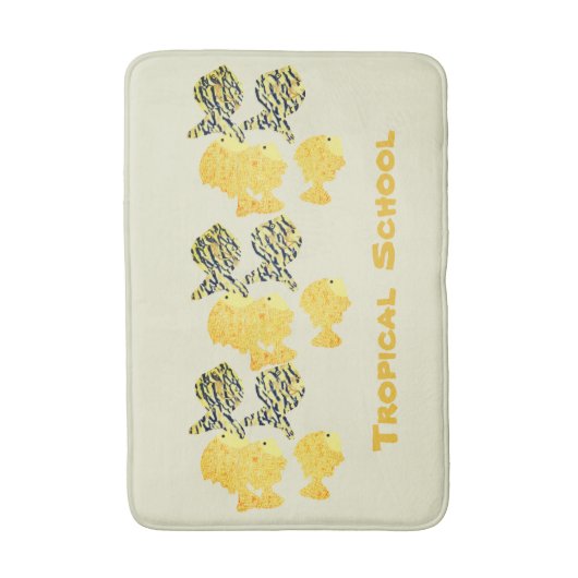 Tapis De Bain École tropicale (Devant (Vertical))