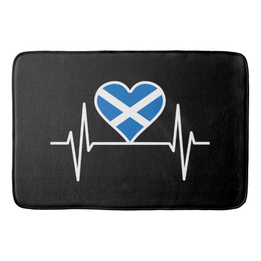 Tapis De Bain Écosse - Scotland Drapeau Heartbeat (Devant)