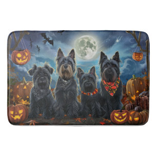 Tapis De Bain Ecosse Terrier Halloween Éffrayant